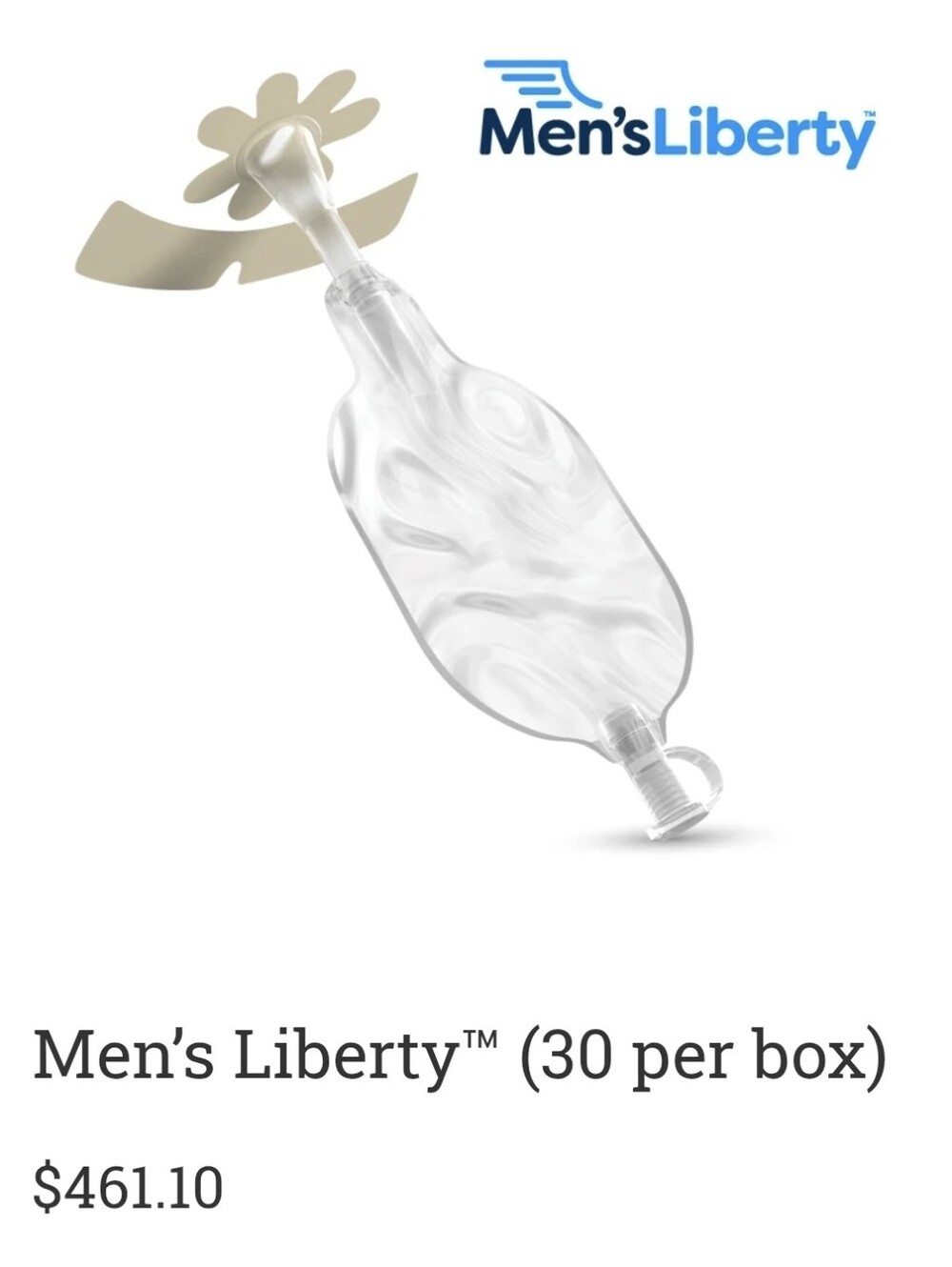 Box of 30 New 23046 Men's Liberty 3.0 Male External Cath 2027-08-31